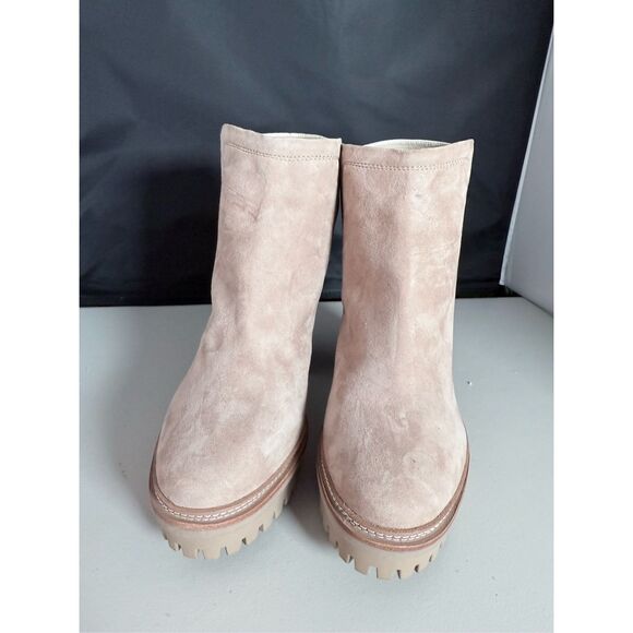 Vince Camuto Erinia Laceless Lug Sole‎ Booties Womens 11M Taupe Boho Fall Grunge - Picture 2 of 14